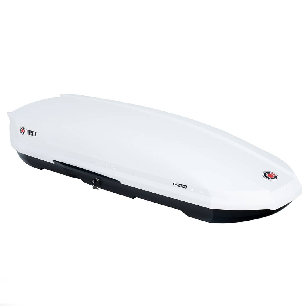 TURTLE Evo Space 310L Roof Box Glossy White - 1