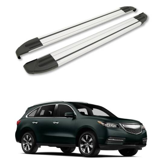 TURTLE Fits Acura Mdx (Yd3) 2014-2020 Side Step Brillant Silver