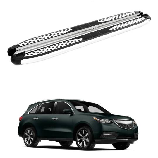 TURTLE Fits Acura Mdx (Yd3) 2014-2020 Side Step Plus Silver