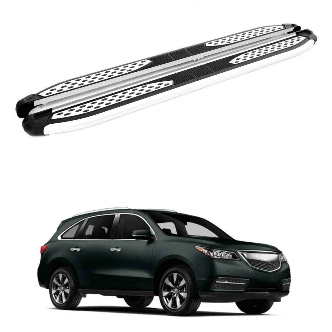 TURTLE Fits Acura Mdx (Yd3) 2014-2020 Side Step Plus Silver - 1