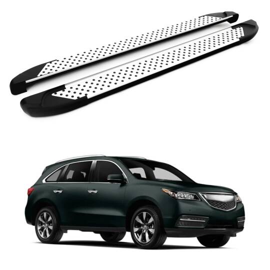 TURTLE Fits Acura Mdx (Yd3) 2014-2020 Side Step Sapphire V1 Silver