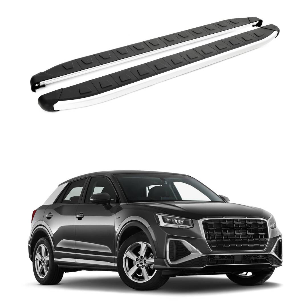 TURTLE Fits Audi Q2 2017-2025 Side Step Alyans Silver - 1