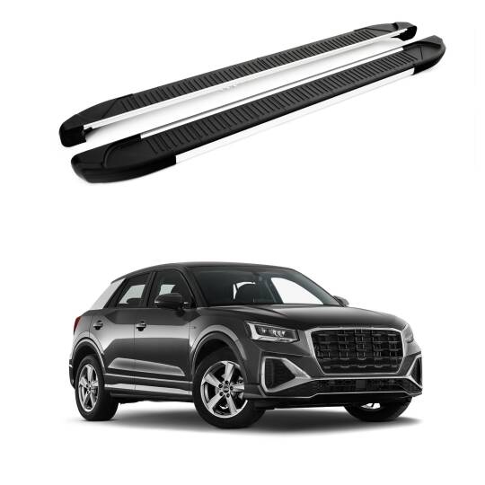 TURTLE Fits Audi Q2 2017-2025 Side Step Another Silver