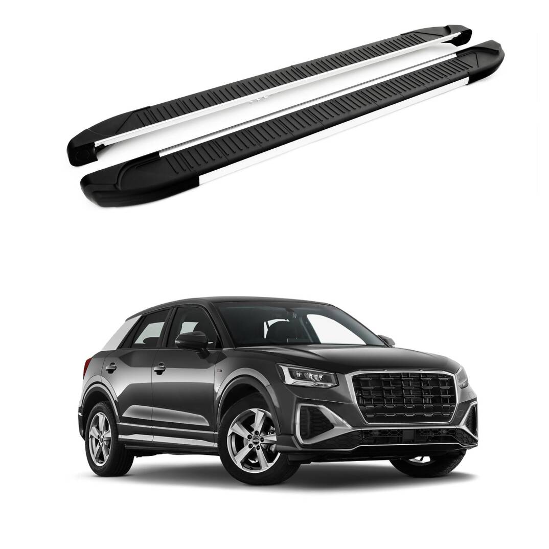 TURTLE Fits Audi Q2 2017-2025 Side Step Another Silver - 1