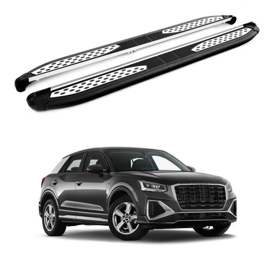 TURTLE Fits Audi Q2 2017-2025 Side Step Plus Black