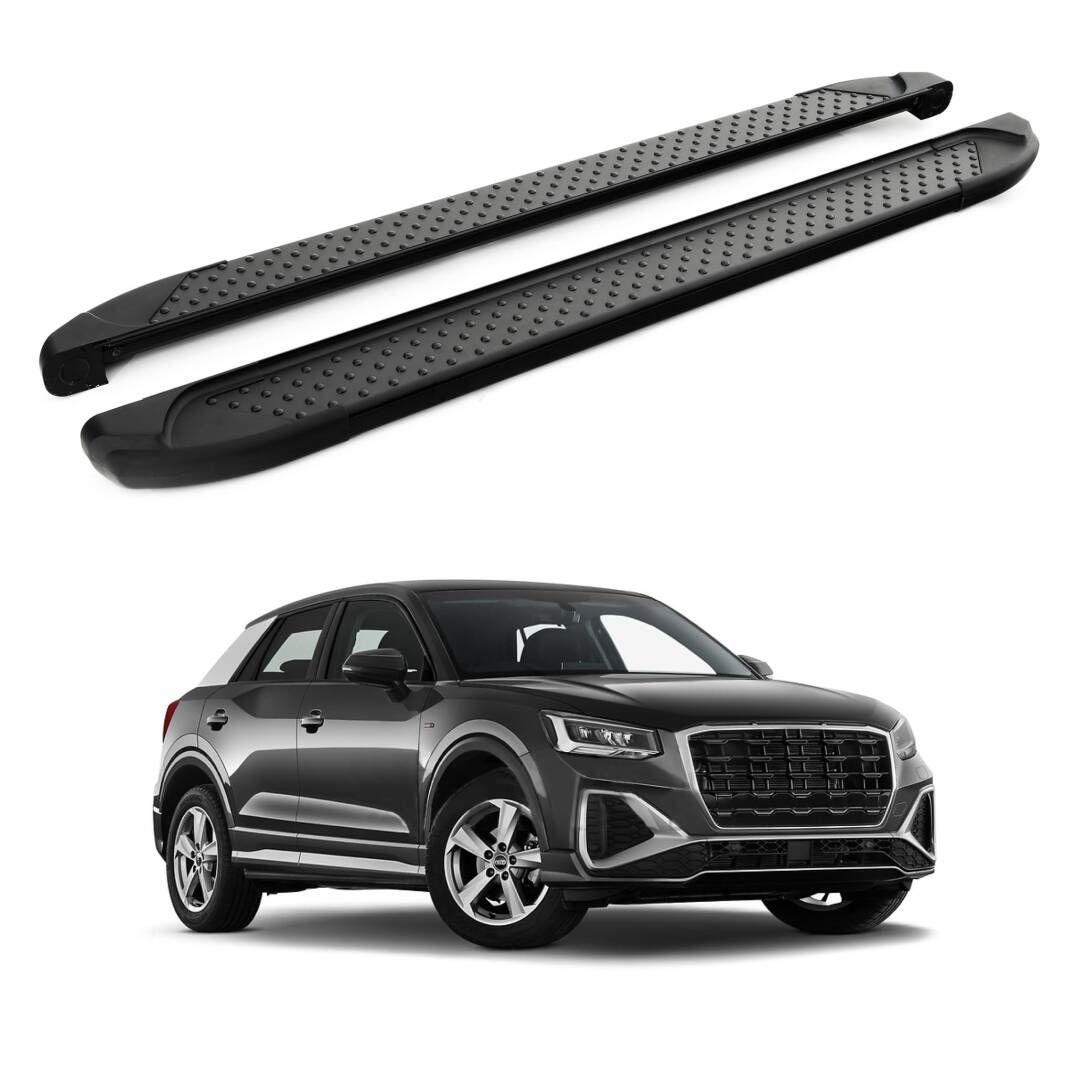 TURTLE Fits Audi Q2 2017-2025 Side Step Sapphire V1 Black - 1