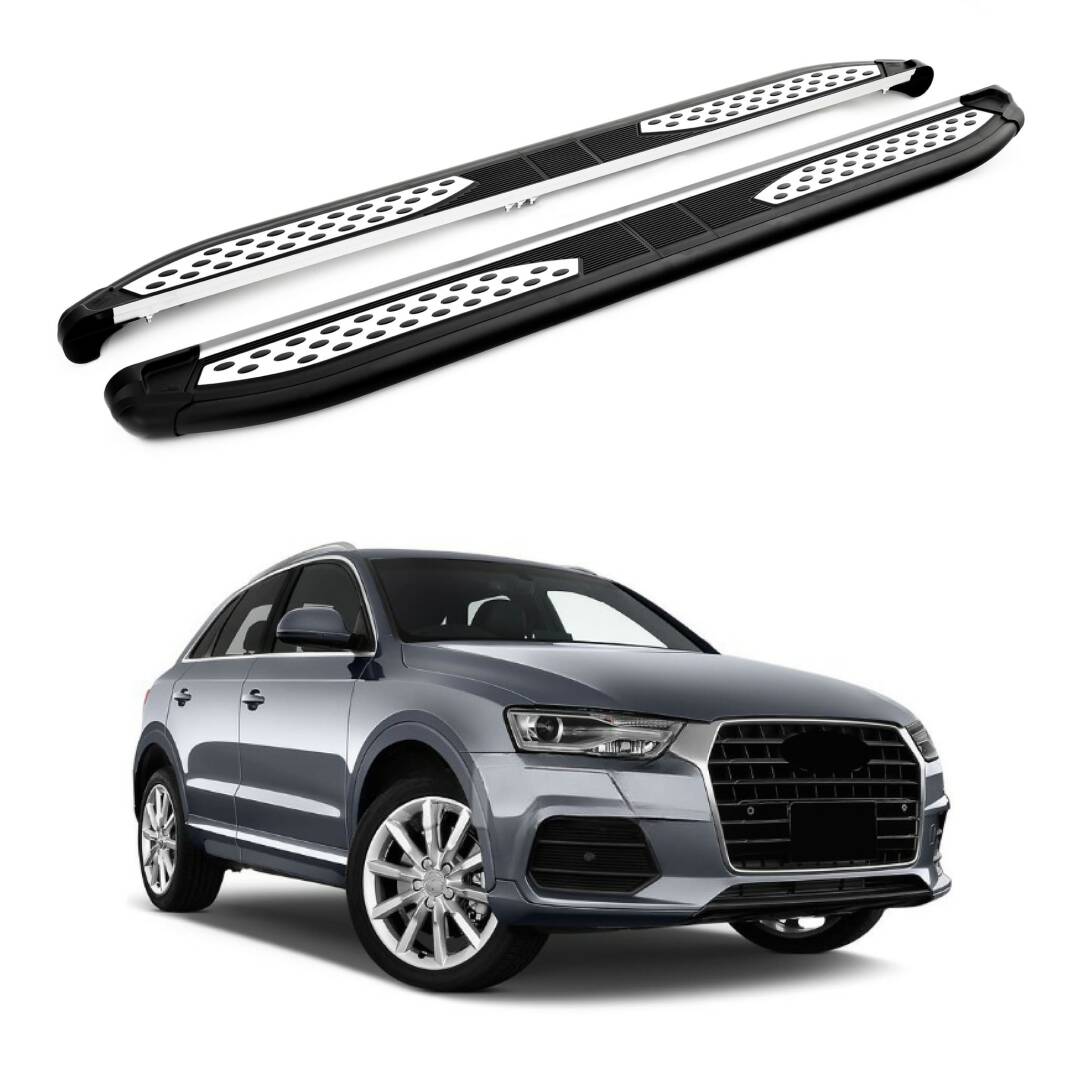 TURTLE Fits Audi Q3 (8U) 2012-2018 Side Step Plus Black - 1
