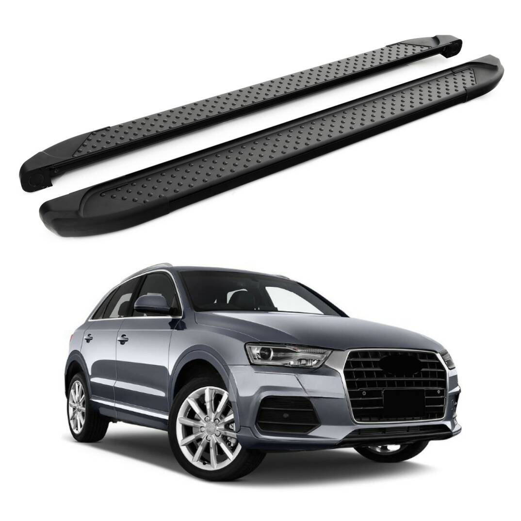 TURTLE Fits Audi Q3 (8U) 2012-2018 Side Step Sapphire V1 Black - 1