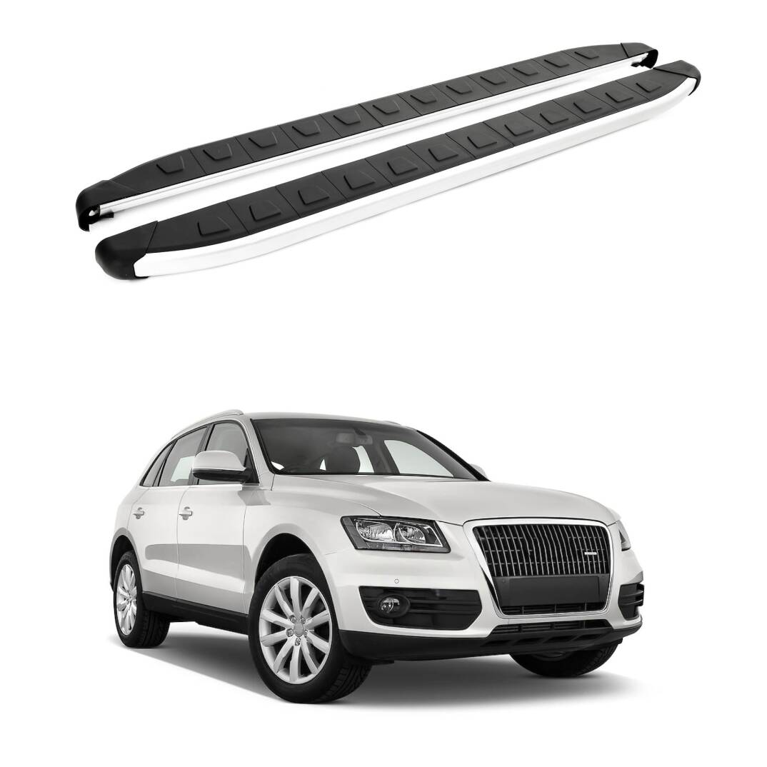 TURTLE Fits Audi Q5 (8R) 2009-2017 Side Step Alyans Silver - 1