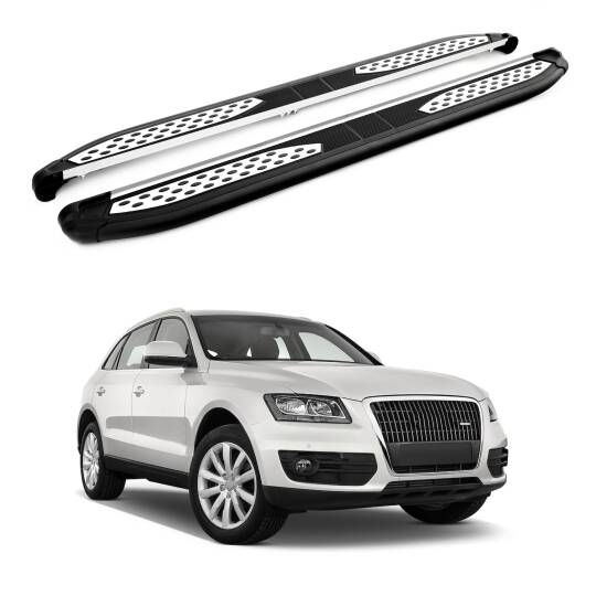 TURTLE Fits Audi Q5 (8R) 2009-2017 Side Step Plus Black