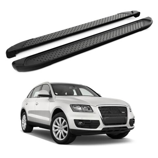 TURTLE Fits Audi Q5 (8R) 2009-2017 Side Step Sapphire V1 Black