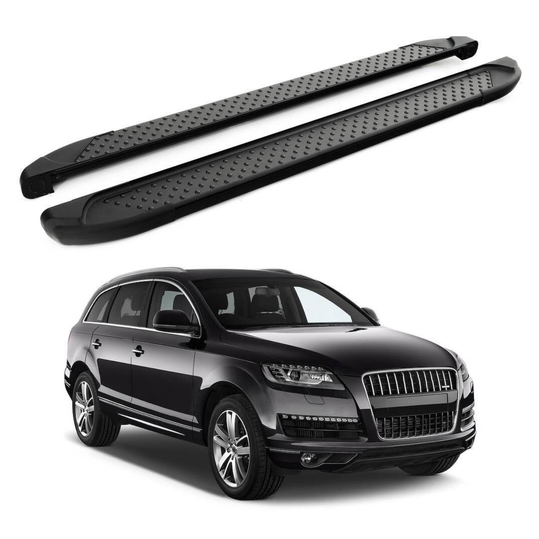TURTLE Fits Audi Q7 (4L) 2006-2015 Side Step Sapphire V1 Black - 1