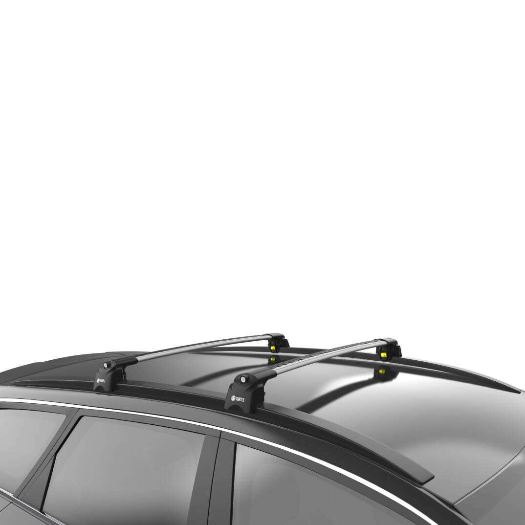 TURTLE Fits Audi Q7 (4M) 2016-2025 Roof Rack Air2 Silver - 2