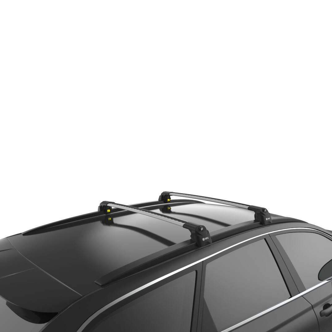 TURTLE Fits Audi Q7 (4M) 2016-2025 Roof Rack Air2 Silver - 3