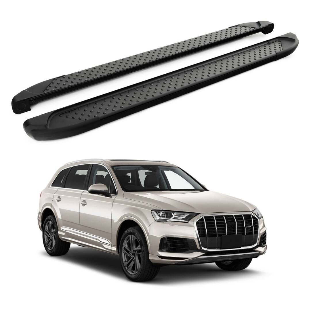 TURTLE Fits Audi Q7 (4M) 2016-2025 Side Step Sapphire V1 Black - 1