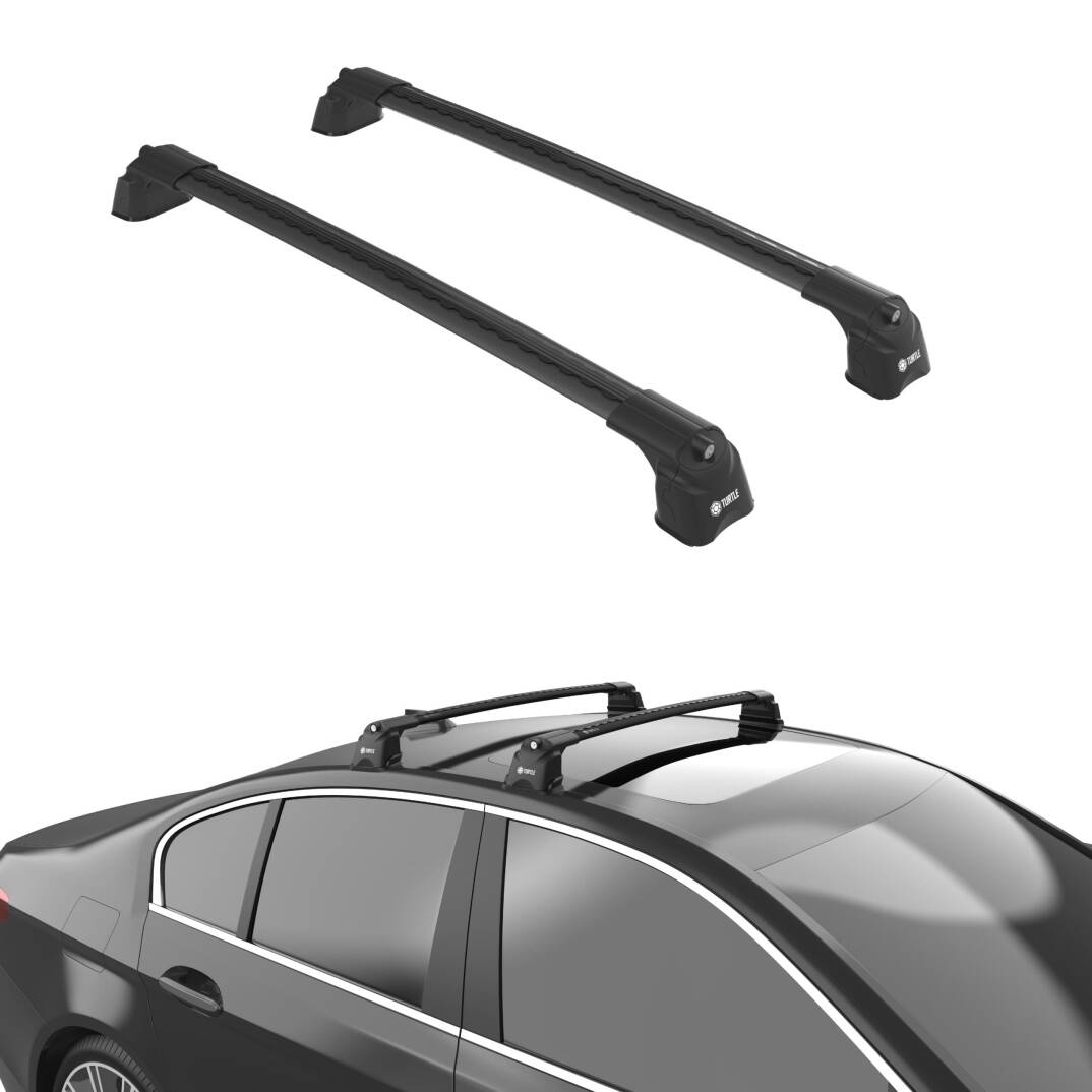 TURTLE Fits Bmw 1-Series (E82) 2007-2013 Roof Rack Air3 Black - 1