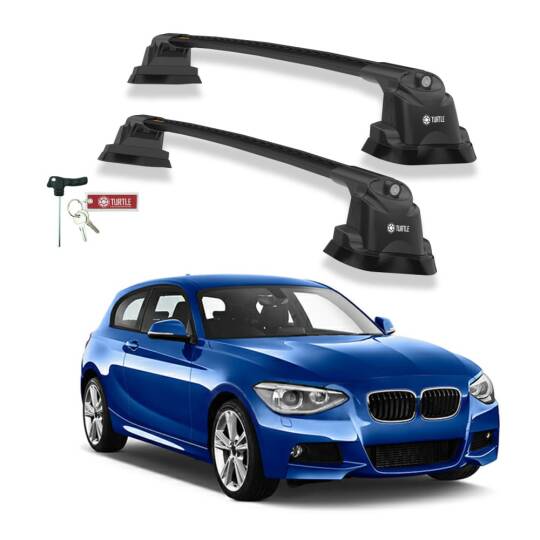 TURTLE Fits Bmw 1-Series (F20) 2012-2019 Roof Rack Air3 Black