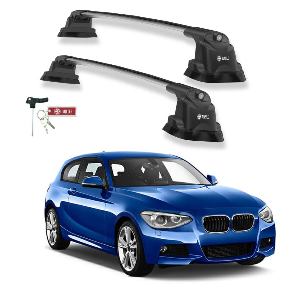 TURTLE Fits Bmw 1-Series (F20) 2012-2019 Roof Rack Air3 Silver - 1