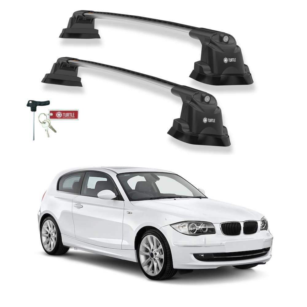TURTLE Fits Bmw 1-Series (F21) 2012-2019 Roof Rack Air3 Silver - 1