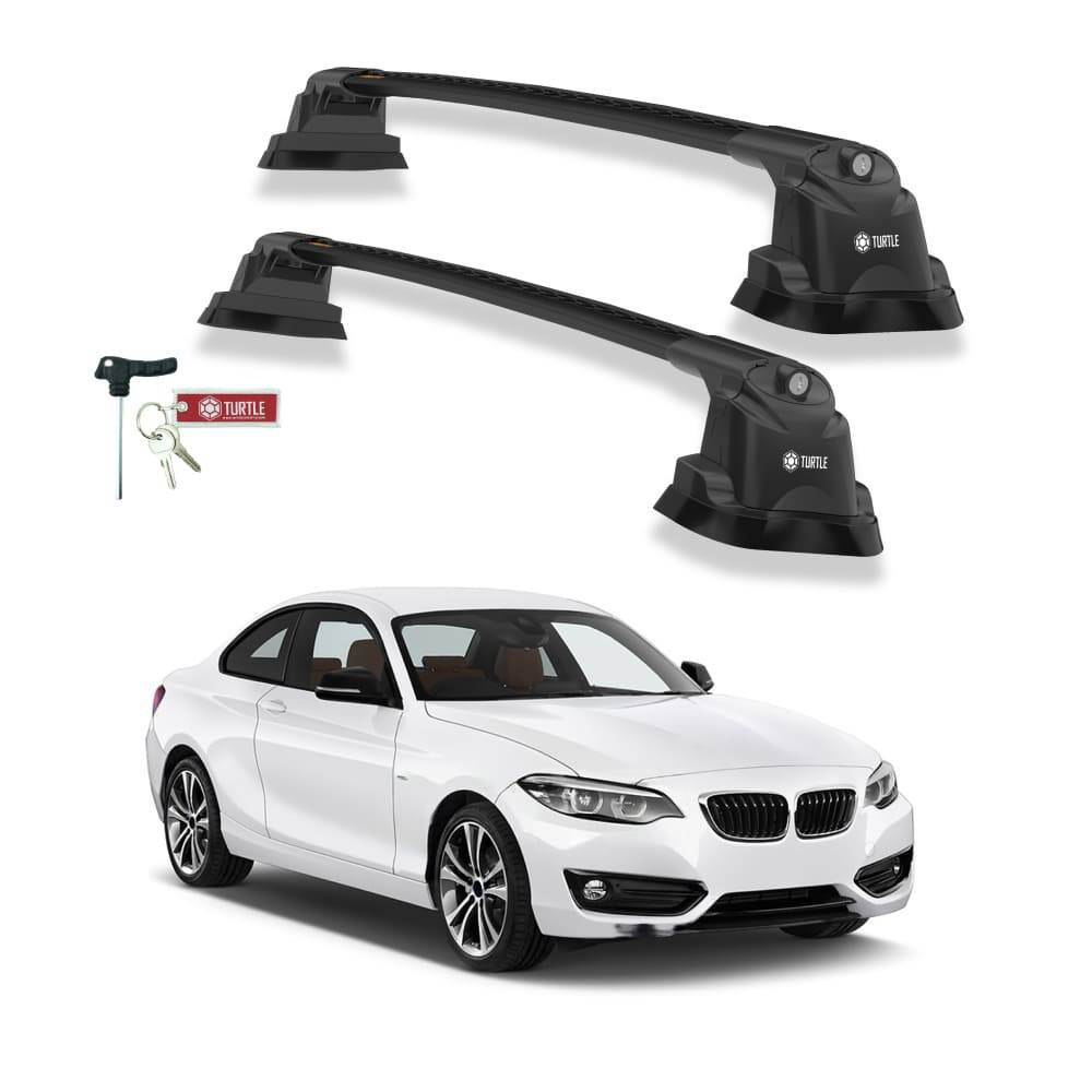 TURTLE Fits Bmw 2-Series (F22) 2014-2019 Roof Rack Air3 Black - 1