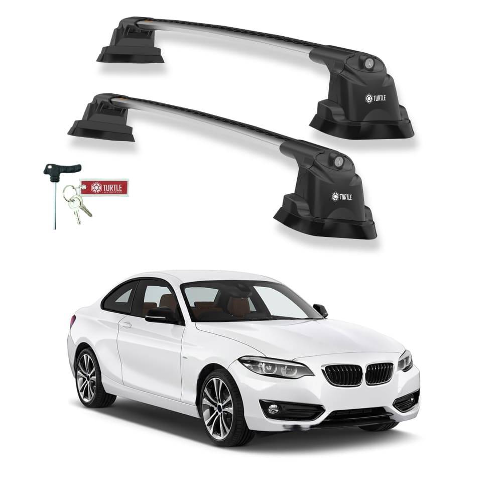 TURTLE Fits Bmw 2-Series (F22) 2014-2019 Roof Rack Air3 Silver - 1