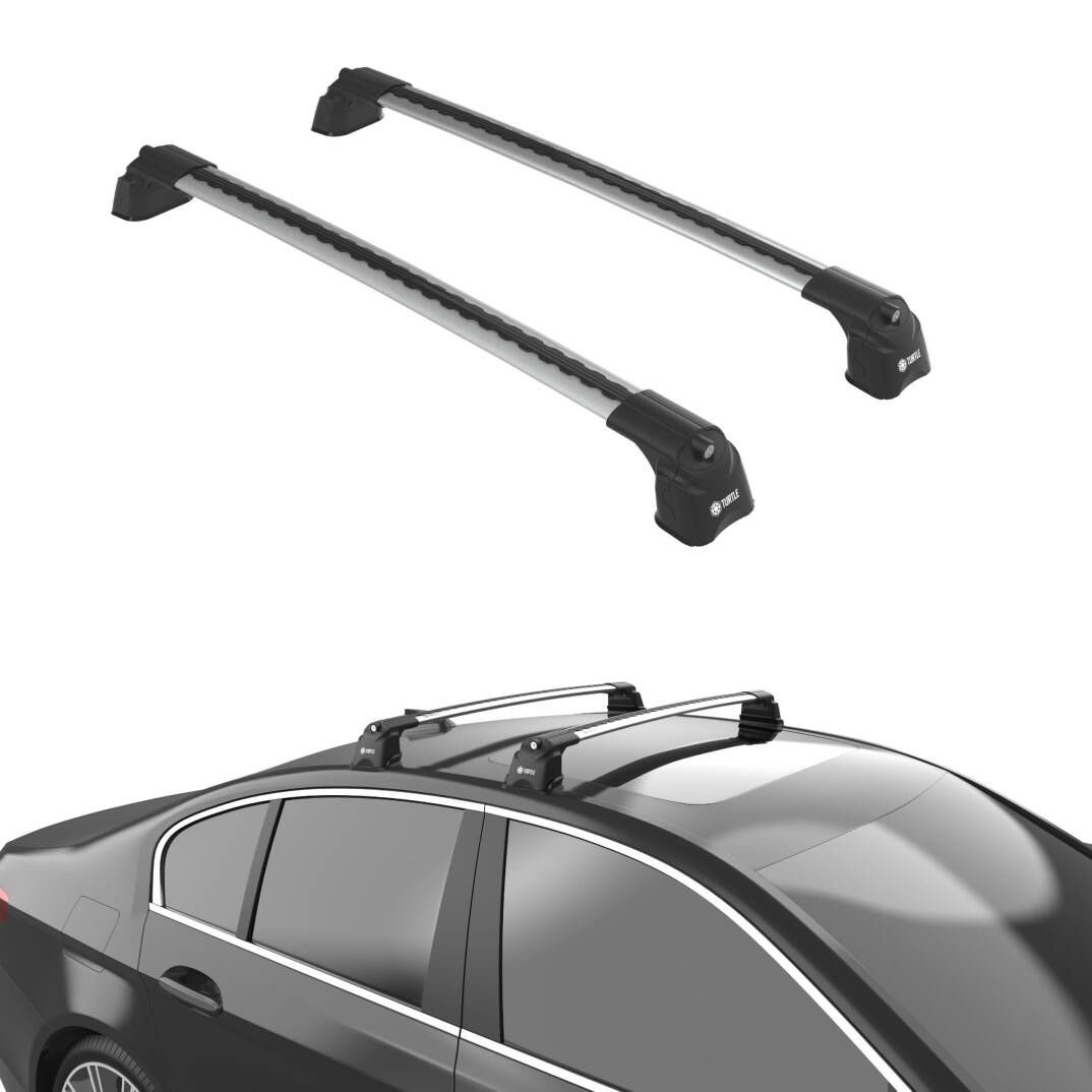 TURTLE Fits Bmw 3-Series (F30) 2012-2019 Roof Rack Air3 Silver - 1