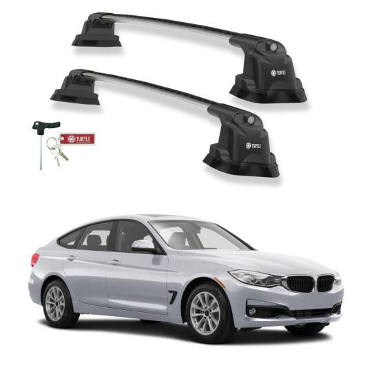 TURTLE kompatibel mit Bmw 3-Series Gran Turismo (F34) 2013-2019 Dachträger Air3 Grau