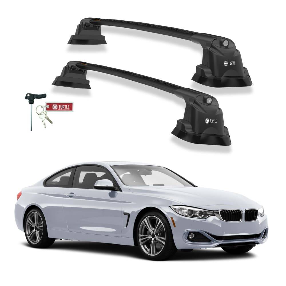 TURTLE Fits Bmw 4-Series (F32) 2014-2020 Roof Rack Air3 Black - 1