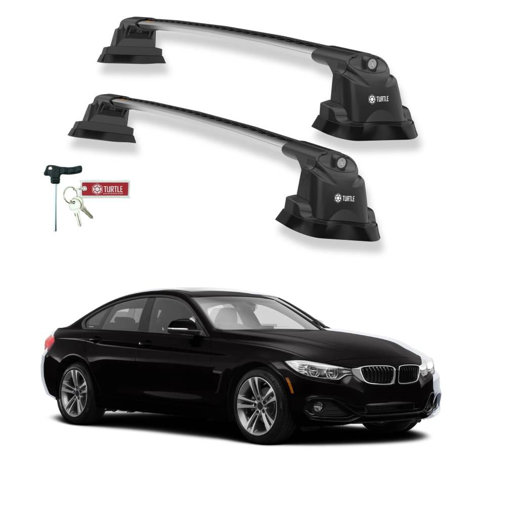 TURTLE Fits Bmw 4-Series Gran Coupe (F36) 2014-2020 Roof Rack Air3 Silver - 1