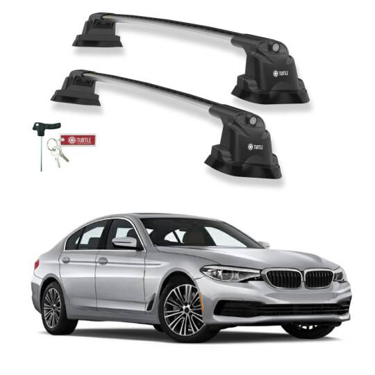 TURTLE Fits Bmw 5-Series (G30) 2018-2025 Roof Rack Air3 Silver