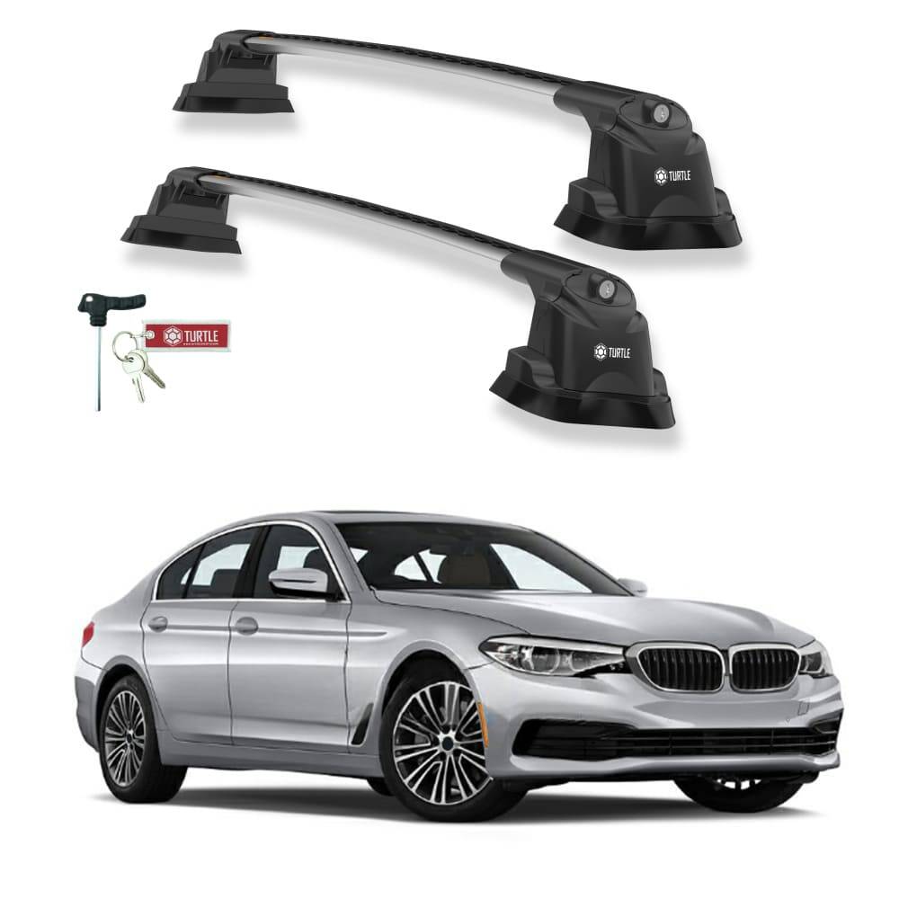 TURTLE Fits Bmw 5-Series (G30) 2018-2025 Roof Rack Air3 Silver - 1