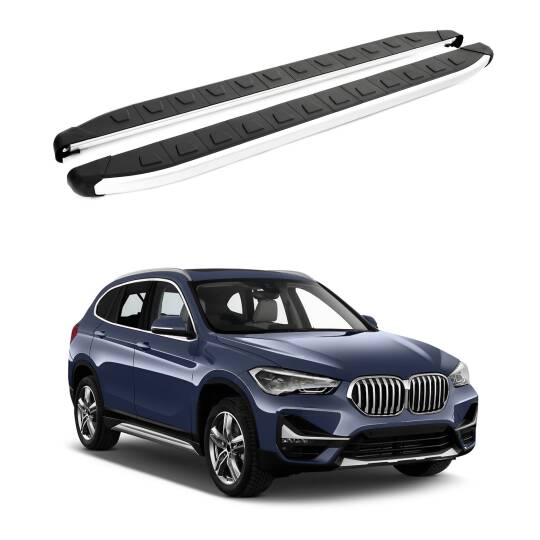 TURTLE Fits Bmw X1 (F48) 2016-2022 Side Step Alyans Silver