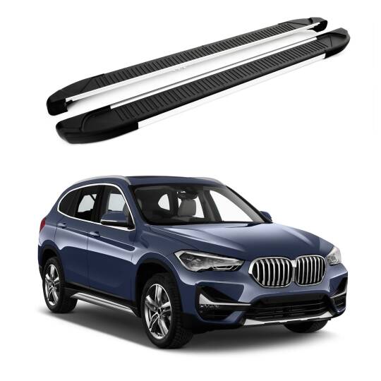 TURTLE Fits Bmw X1 (F48) 2016-2022 Side Step Another Silver