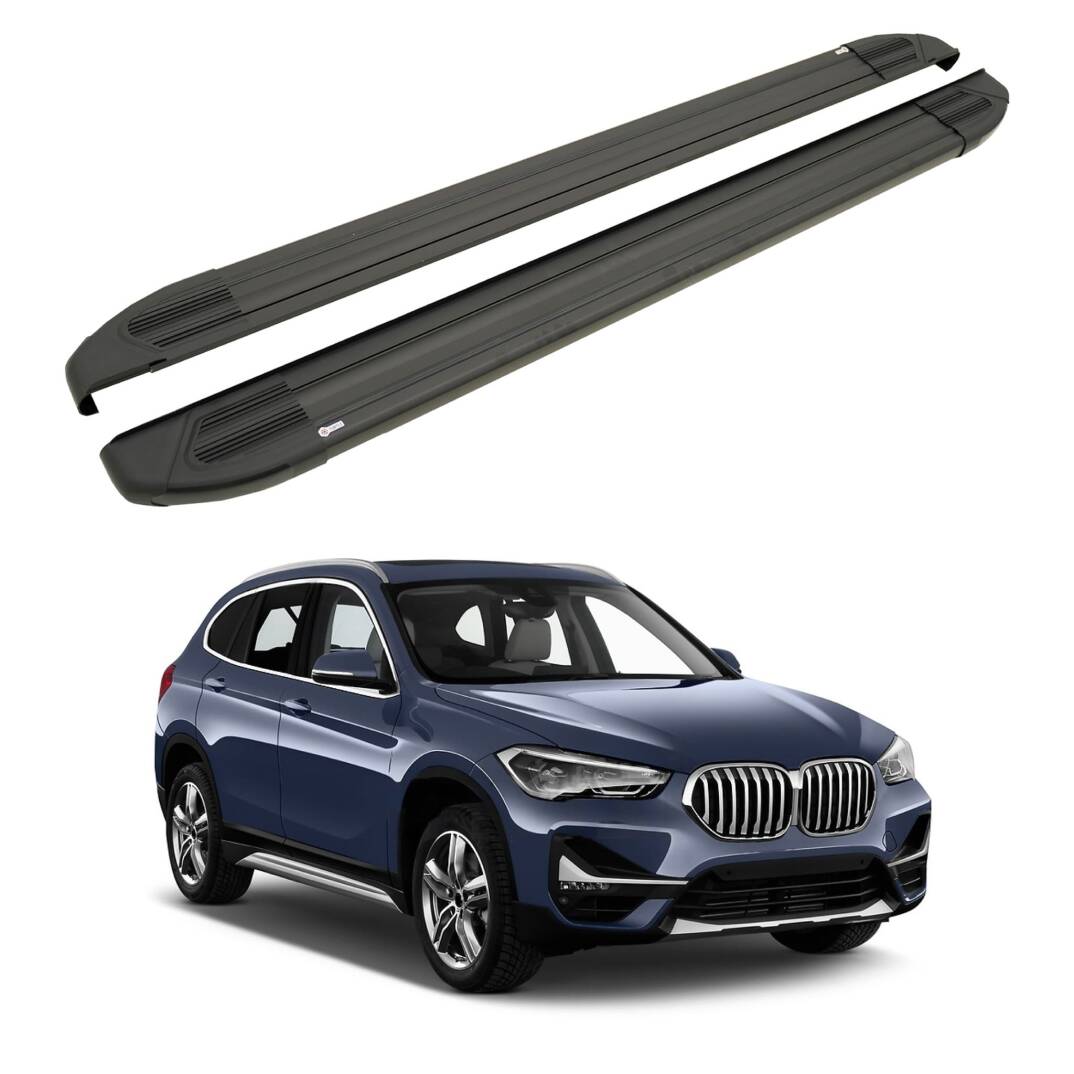 TURTLE Fits Bmw X1 (F48) 2016-2022 Side Step Brillant Black - 1