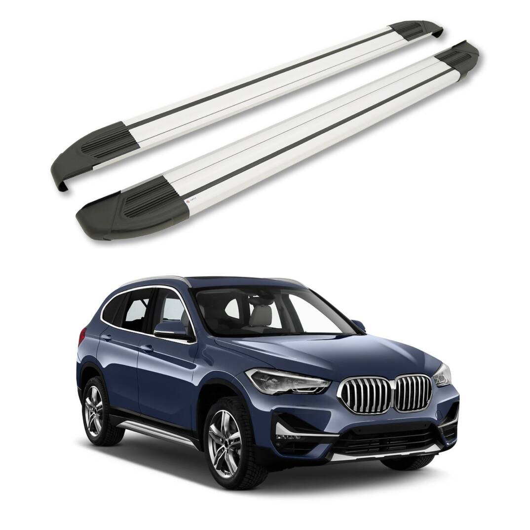 TURTLE Fits Bmw X1 (F48) 2016-2022 Side Step Brillant Silver - 1