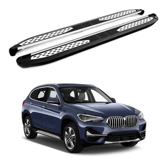 TURTLE Fits Bmw X1 (F48) 2016-2022 Side Step Plus Black
