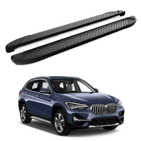 TURTLE Fits Bmw X1 (F48) 2016-2022 Side Step Sapphire V1 Black