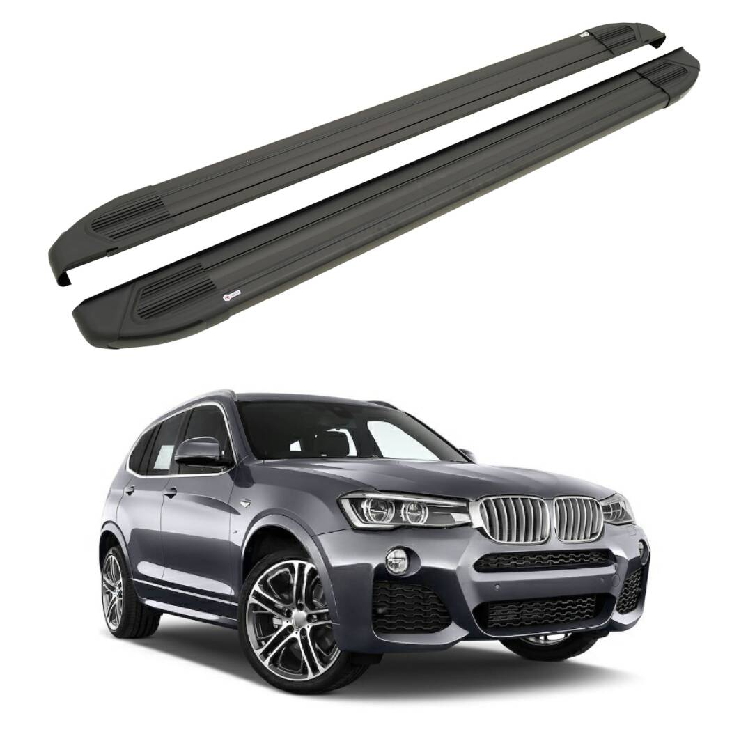 TURTLE Fits Bmw X3 (F25) 2011-2017 Side Step Brillant Black - 1