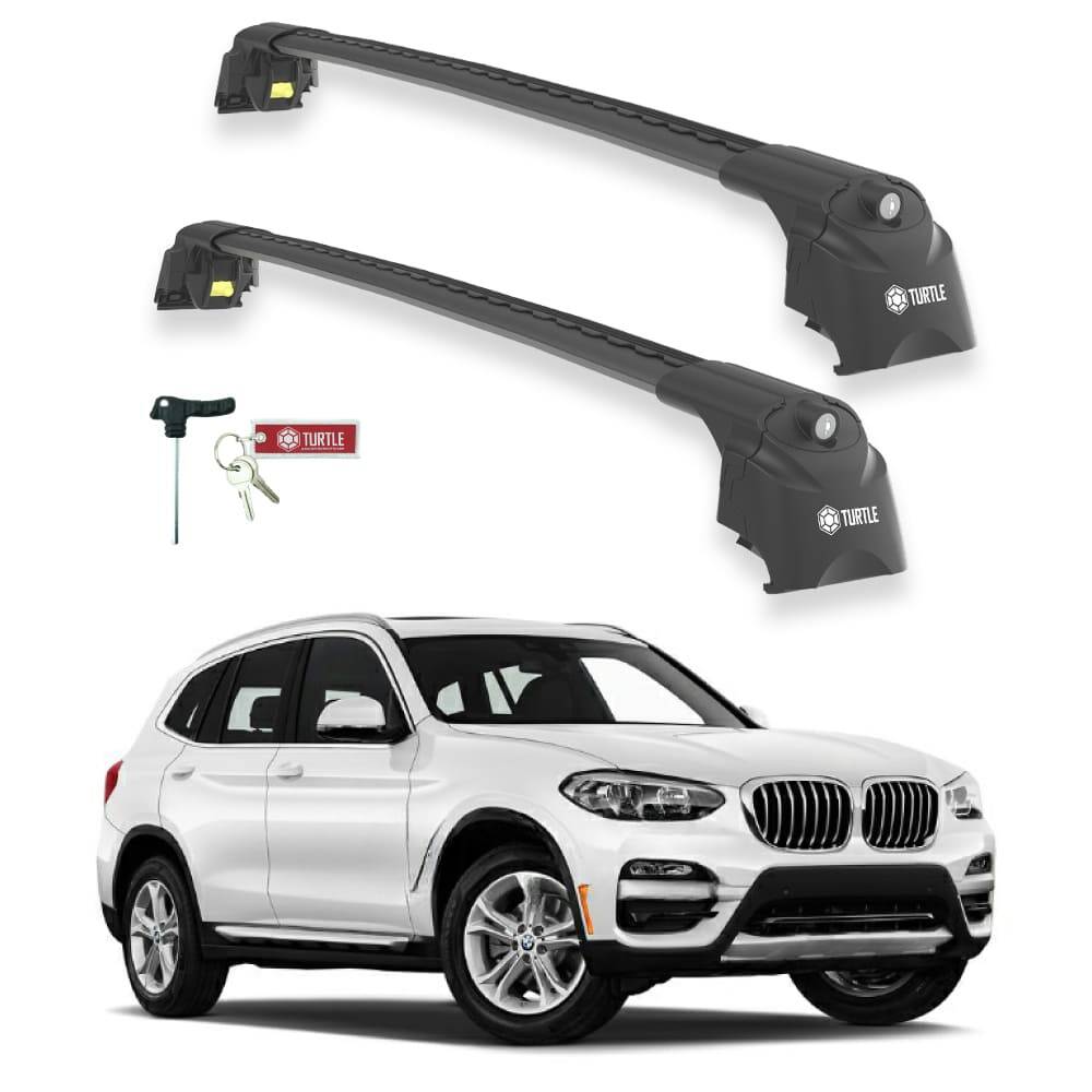 TURTLE Fits Bmw X3 (G01) 2018-2025 Roof Rack Air2 Black - 1