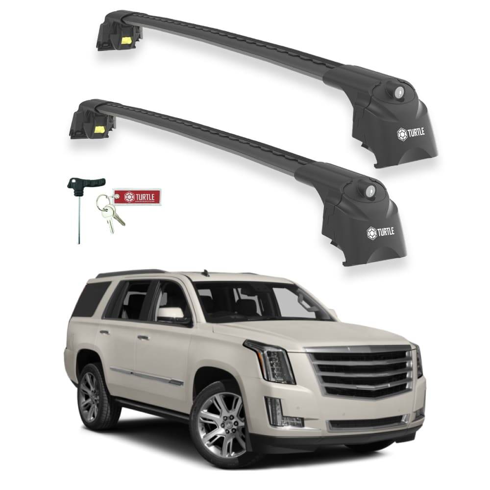 TURTLE Fits Cadillac Escalade (Gmt K2Xl) 2015-2020 Roof Rack Air2 Black - 1