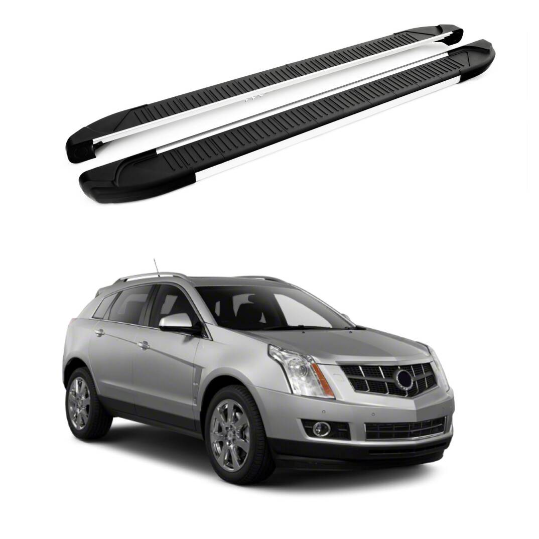 TURTLE Fits Cadillac Srx 2010-2016 Side Step Another Silver - 1