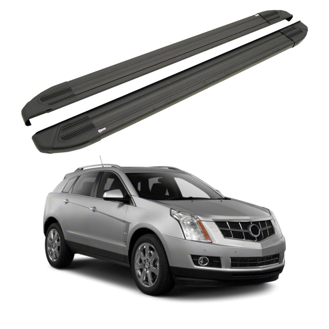 TURTLE Fits Cadillac Srx 2010-2016 Side Step Brillant Black - 1