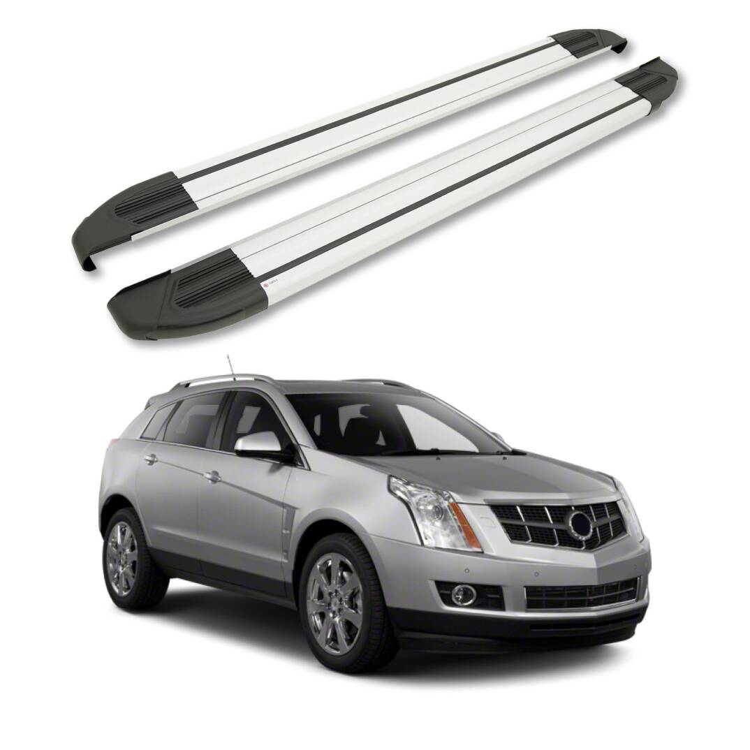 TURTLE Fits Cadillac Srx 2010-2016 Side Step Brillant Silver - 1