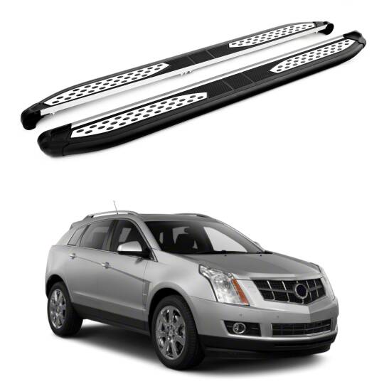 TURTLE Fits Cadillac Srx 2010-2016 Side Step Plus Black
