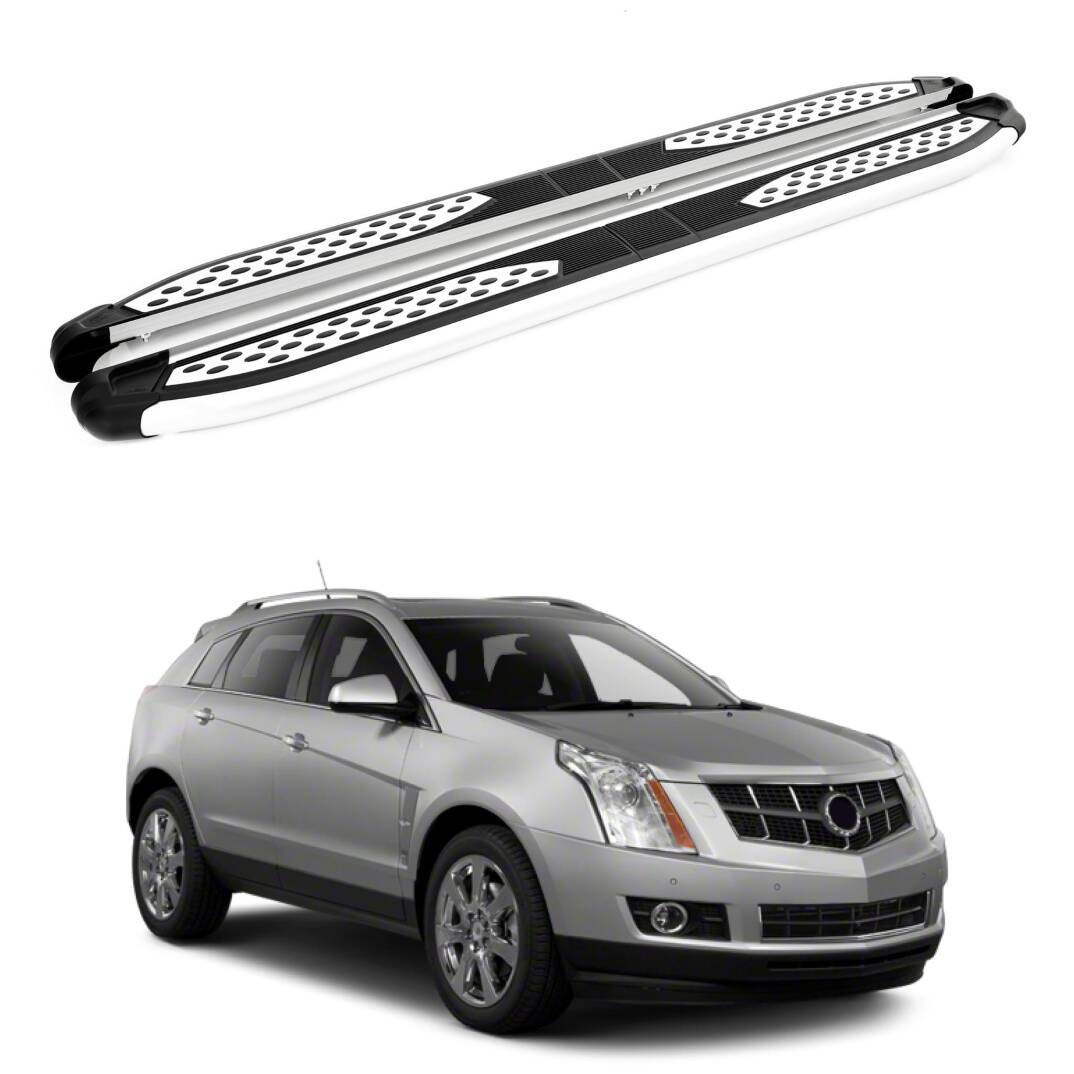 TURTLE Fits Cadillac Srx 2010-2016 Side Step Plus Silver - 1