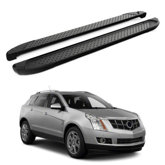 TURTLE Fits Cadillac Srx 2010-2016 Side Step Sapphire V1 Black