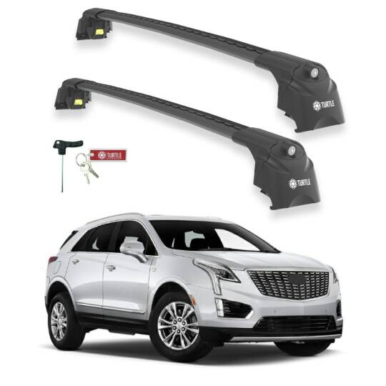 TURTLE Fits Cadillac Xt5 2016-2025 Roof Rack Air2 Black