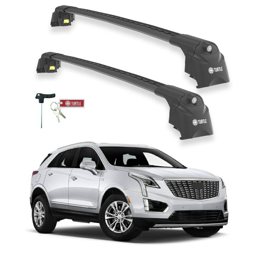 TURTLE Fits Cadillac Xt5 2016-2025 Roof Rack Air2 Black - 1