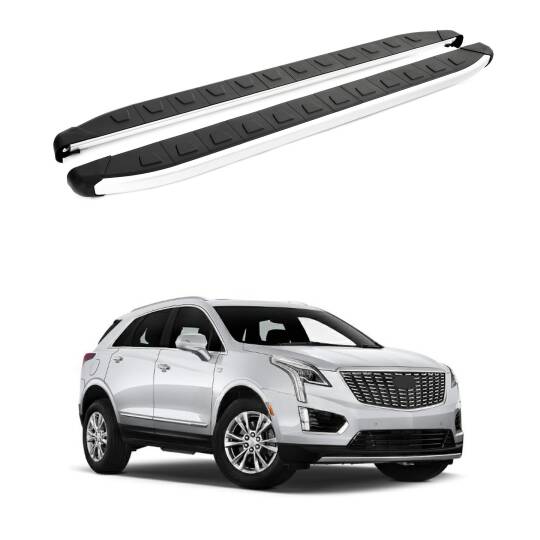 TURTLE Fits Cadillac Xt5 2016-2025 Side Step Alyans Silver