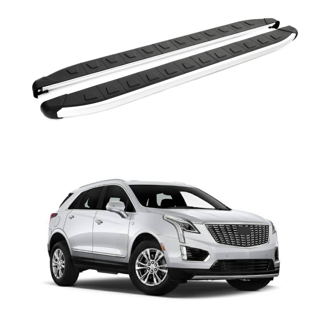 TURTLE Fits Cadillac Xt5 2016-2025 Side Step Alyans Silver - 1
